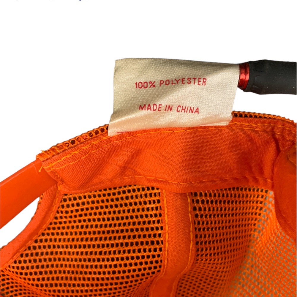 BLACK & DECKER vintage orange and white adjustable snapback Supreme Trucker hat. - Picture 10 of 10